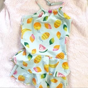 Girls lands end halter swimsuit